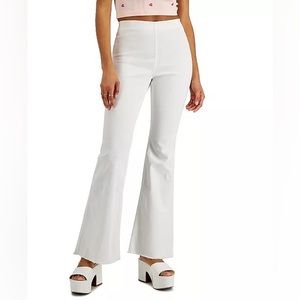 NWT Tinseltown White High Rise Flared Rayon Pants